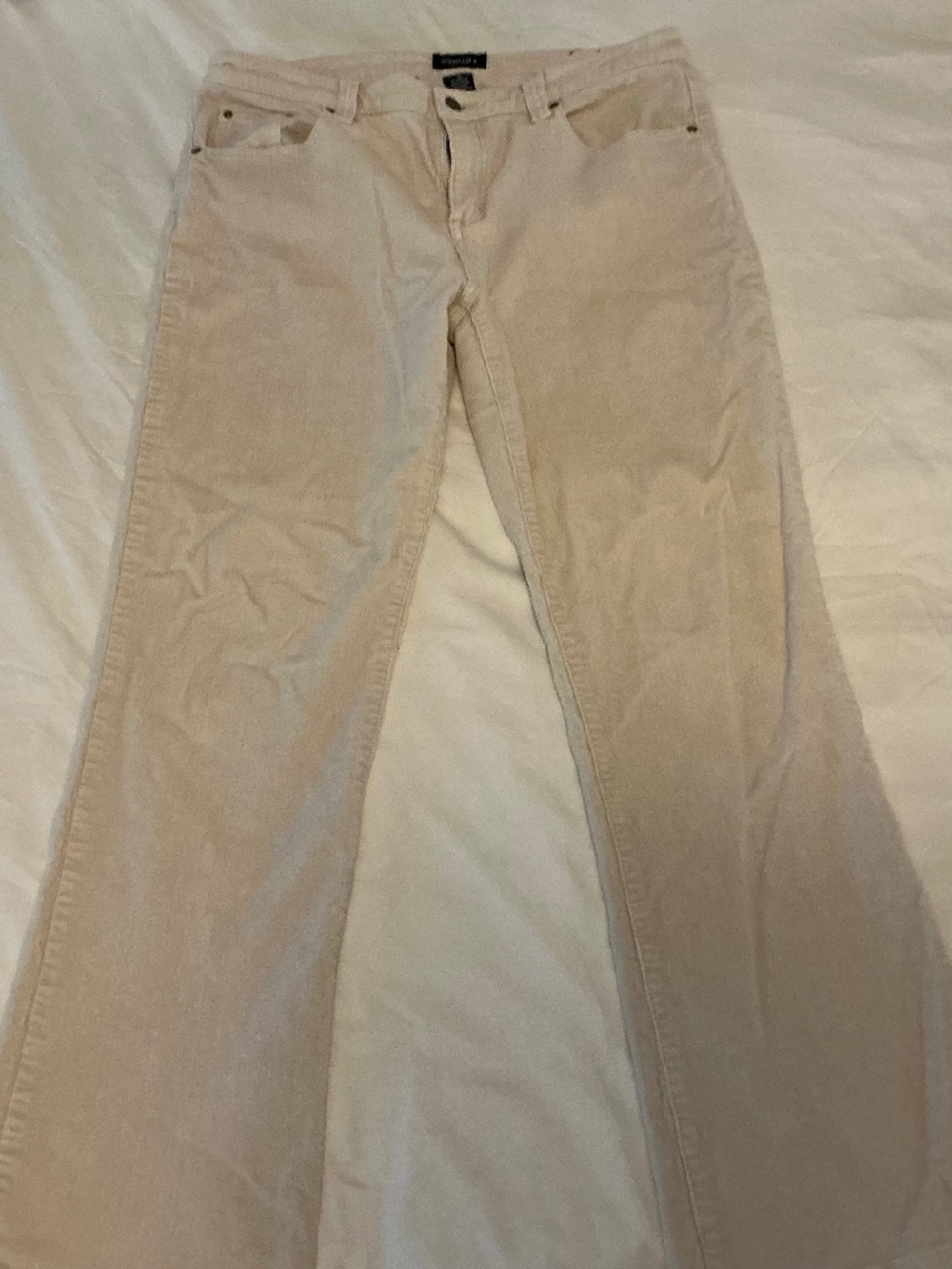 Women’s  Sonoma off white corduroy flare pants size 12
